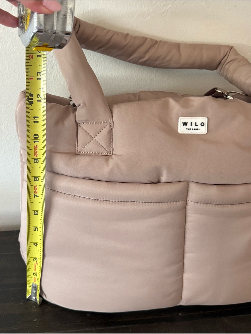 Wilo Padded Tote Bag in Blush - Picture 5 of 6